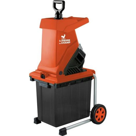 Broyeur de végétaux électrique 2500W – Diamètre de coupe 40 mm – Rapport de réduction 10:1 – Bac de ramassage 50L – Moteur puissant – Korman Garden (1/4)