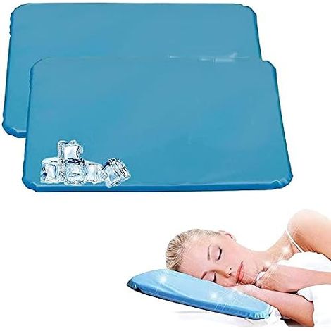 2 Kühlende Gel Kissen Kühlmatte Schlaf Nachtschweiß Sommer (1/5)