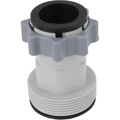Adaptateur de conversion de tuyau Intex 10722 - Diamètre extérieur de l'interface filetée de 2,4 pouces pour le remplacement du tuyau de piscine (1/4)