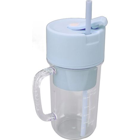 Mini gobelet mélangeur portable rechargeable, multifonctionnel, grande capacité, bleu, idéal pour les étudiants et la maison. (1/5)