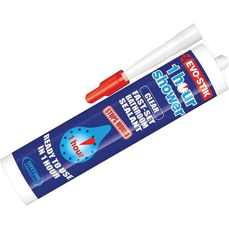 EVO-STIK 30613700 1 Hour Shower Sealant Clear 310ml EVO1HSCLEAR (1/3)