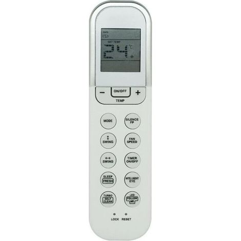 Télécommande - Climatiseur - Compatible Midea RG36F2 BGEF RG36F4 BGEF RG36D BGEF RG36A BGE - 16 x 4 2 cm - ABS (1/4)