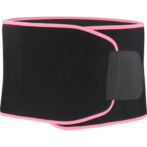 Ceinture de soutien lombaire pour course et fitness, bande gainante taille rose (M) (1/5)