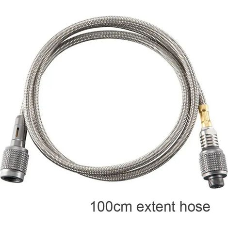 Adaptateur de rallonge pour réchaud à gaz de camping 50/100 cm, raccord de tuyau d'extension pour cartouche de gaz, adaptateur d'arrêt automatique pour réchaud à gaz, réchauds de cuisine portables