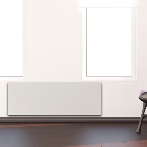 Radiateur à inertie PLINTHO Blanc Quartz Valderoma 2000W Plinthe BZ2000P (1/6)