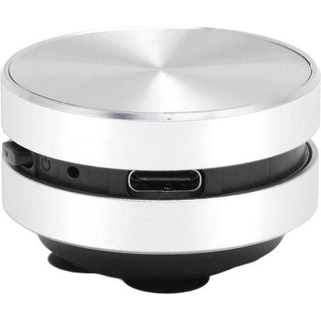 Tragbarer Bluetooth Minilautsprecher mit Saugnapf Stereo Bassklang, Knochenleitung, kreativer Musikplayer für Bad und Outdoor, Farbe: Silber (1/4)