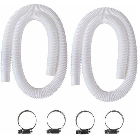 Tuyau de piscine, 2 tuyaux de 32 mm pour piscine hors sol, tuyau de pompe de piscine de 150 cm pour Intex 330 GPH, 530 GPH et 1000 GPH/NC/ee (1/2)