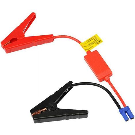 Câble De Démarrage D'Urgence - Pinces À Crocodile Renforcées Avec Connecteur EC5 - Pour Démarreur Portable 12 V - 1 Pièce (1/5)