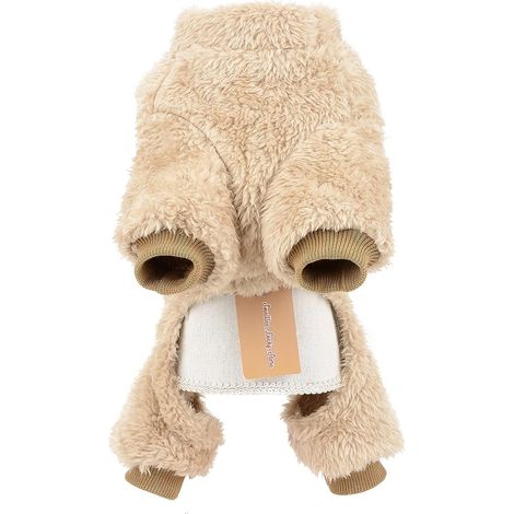 Pyjama pour animaux de compagnie en polaire sherpa avec anneau en D pour petits chiens et chats, pyjama-pull pour chiot, combinaison douce, vêtements d'hiver chauds pour Yorkshire et Chihuahua. (1/5)