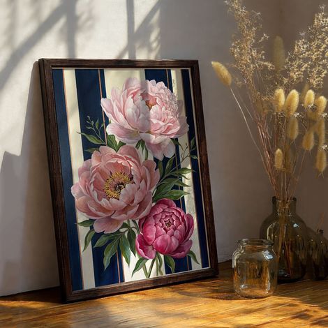 Cuadro Megarina, Estructura de Madera Nobilitada, 33x48h cm Multicolor (1/4)