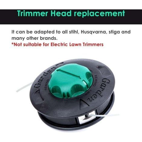 Tête de Débroussailleuse Load E Go Head, OLEOMAC,130 MM, M 10X1.25 F, Tête de débroussailleuse universelle en Métal, S'adapter à Toutes les Débroussailleuses Sthil, Husquarna, Stiga