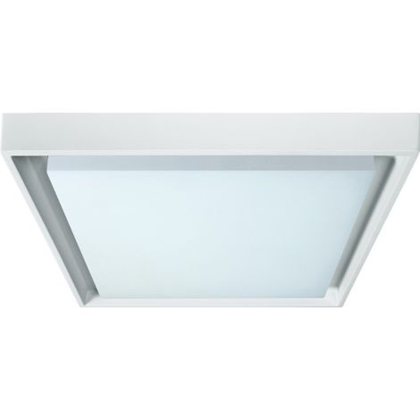 Naeve MIO Plafonnier LED carré 27 cm Blanc 3000 K IP54