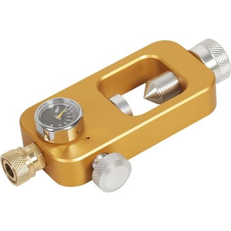 Mini Bouteille de plongée sous-Marine Mini-Adaptateur De Bouteille D'oxygène Équipement De Natation sous-Marine (Color : Golden Adapter (psi dial), Size : Medium) (1/4)