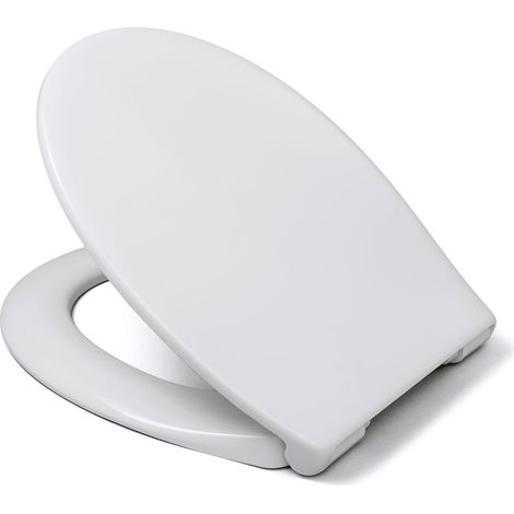 Hamberger Lunette de WC - Cersanit President - Blanc - Antibactérienne - Système de fermeture douce (1/5)