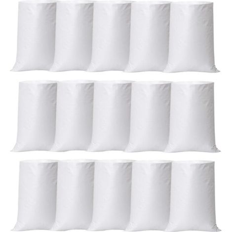 15 Stück Bauschuttsäcke, robuste Sand- und Erdsäcke – 60 x 100 cm, wiederverwendbar (1/5)
