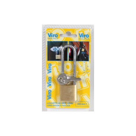 VIRO BL 554.42.7 LUCCHETTO OTT ARCO LUNGO 40 MM- 12,0 pz