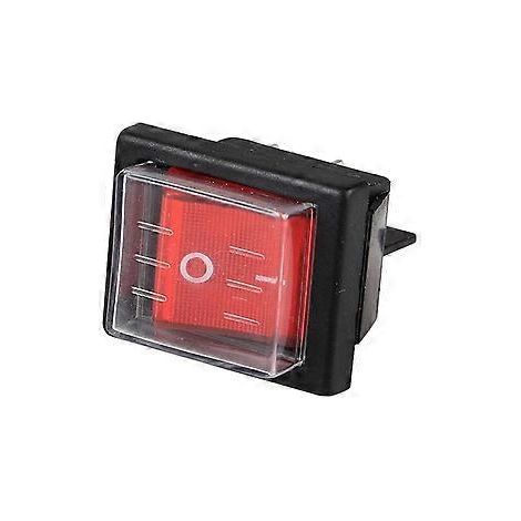 Stück 36 x 29 mm SPST 4-poliger wasserdichter Boots-Wippschalter für Industriesauger mit wasserdichter Abdeckung (1/5)