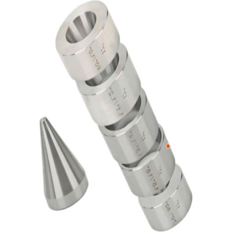 MQ11505STS1 Klappbares Set aus fünf Münzprägewerkzeugen, Edelstahl-Stabilisator