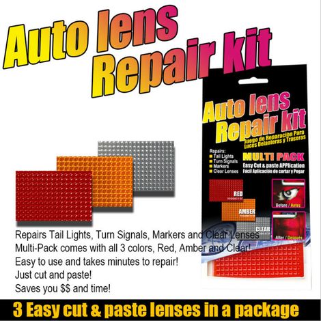 Films de restauration de fissures pour phares de voiture, Kit de lentilles automobiles, 3 couleurs, multi-pack, outils de phares et de feux arrière, 3 pièces (1/5)