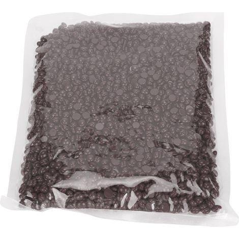 Dépilation visage aisselles jambes perles de cire dure 500g café chocolat pour maison salon beauté (1/5)
