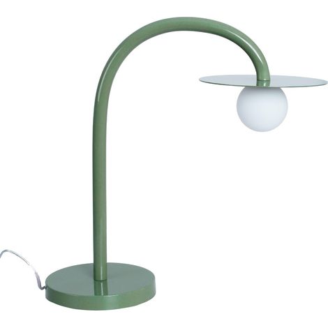 Lampada da tavolo moderna verde vetro LED 2W Enigma (1/4)