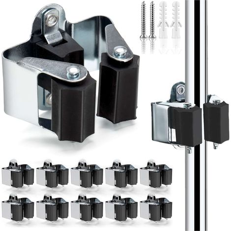 Set di 10 ganci porta attrezzi Apollo per scope. (1/5)