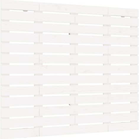 Maison Exclusive - Testiera da Parete Bianca 141x3x91,5 cm Legno Massello di Pino
