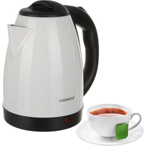 Bouilloire 1,8 l, acier blanc (1/5)