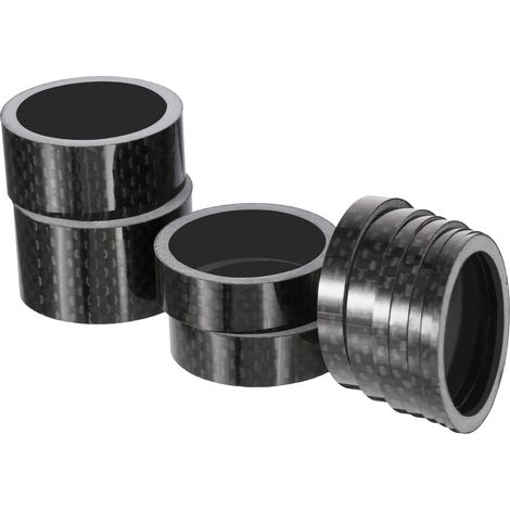 11 entretoises de direction en fibre de carbone pour vélo, diamètre 1-1/8 pouce, 20, 15, 10, 5, 3, 2 et 1 mm, 7 tailles (1/5)