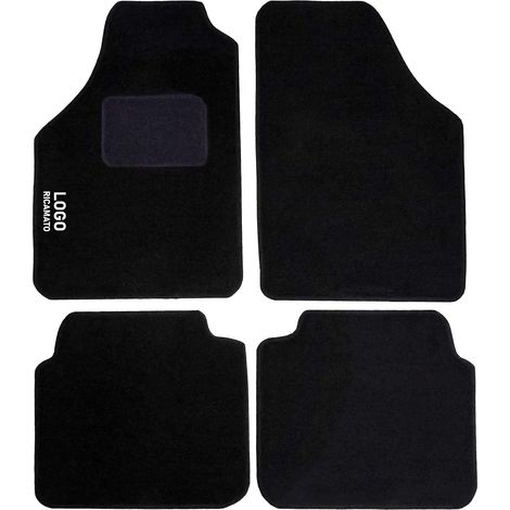 LUPEX SHOP - Tappetini auto compatibili per Musa , in moquette nera, anteriori e posteriori (1/3)