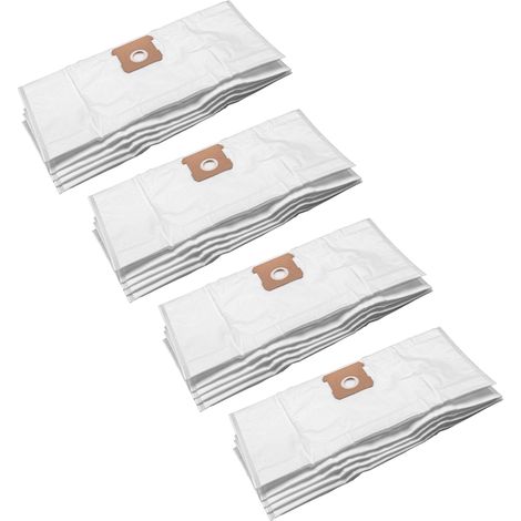 vhbw 20x Sacs compatible avec Einhell TC-VC 1812 S, TC-VC 1815 S aspirateur - microfibres non tissées blanc