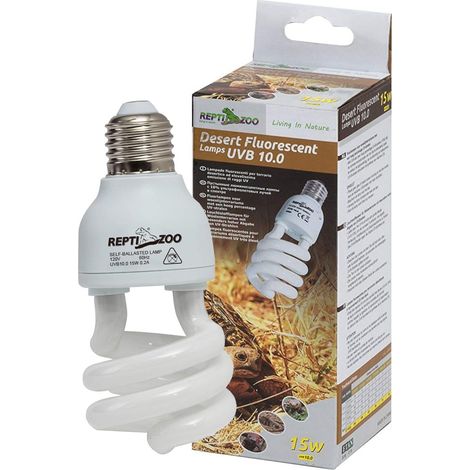 Lampada da deserto Repti-Zoo 10.0 UVB 15W - Lampadina E27 (1/5)
