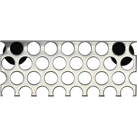Grille anti-graisse inox pour évier, filtre à déchets en acier inoxydable, tamis de drainage 12cm, lot de 2, protection canalisation cuisine (1/5)
