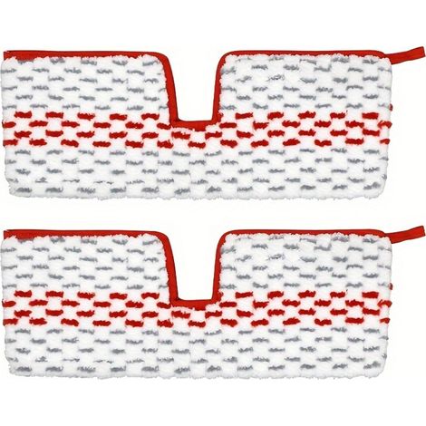 2 recharges pour balai à franges - chiffon de sol - compatibles avec les lingettes de balai à franges Vileda 1-2 Spray MAX / Spray & Clean - remplacement en microfibre - lingette réutilisable en micro (1/5)