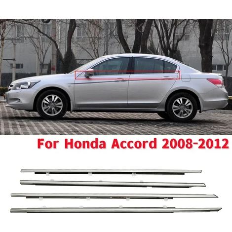 Joint d'étanchéité pour vitre de portière de voiture, compatible avec Honda Accord 2008-2012 (uniquement compatible avec la version américaine). (1/4)