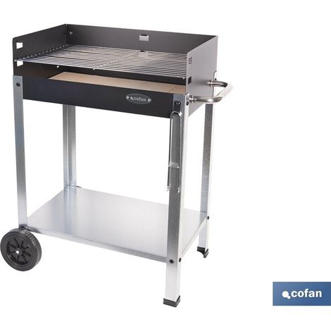 BARBACOA DE CARBÓN CON LADRILLO REFRACTARIO 567 X 360 X 830 MM (1/4)