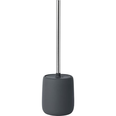 Brosse WC en céramique et Plastique aimantée, Douce au Toucher, hygiénique, autoportante, Accessoire de Salle de Bain Moderne (H x l x P) 39 x 11 x 11 cm, aimanté, 69040 (1/5)