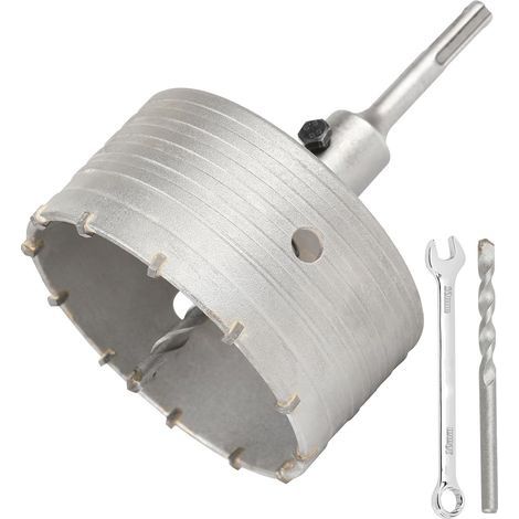 Scie Cloche Trépan Beton Ø 115mm Avec Adaptateur Plus 110 mm,Carotteuse Beton,Scie Trépan Pour Percer Des Trous Dans Les Murs En Blocs (1/5)