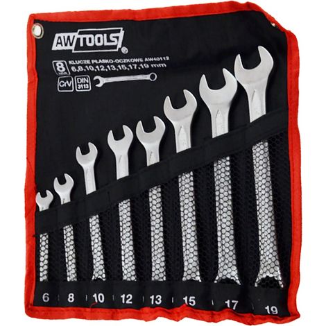 Chiavi awtools combination wrenches set testa angolata finitura satinata (1/3)