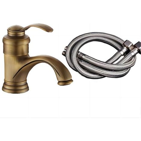 Antique Retro Bath Faucet Basin European Style Cold Bathroom Washbasin Faucet Bronze Decorative Retro Kettle Spray Paint Sun Office Bar Bathroom Hand Wash Water (1/5)