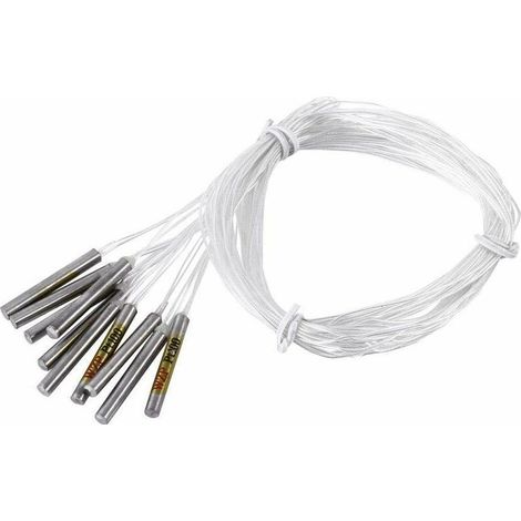 10pcs PT100 Sonde de Capteur Etanche pour Régulateur de Température Capteur de Température Numérique 4 x 30mm x 50cm (1/5)