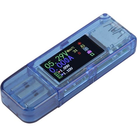 Testeur USB RuiDeng AT34 : multimètre, chargeur et testeur de courant avec écran LCD couleur USB 3.0 (1/5)