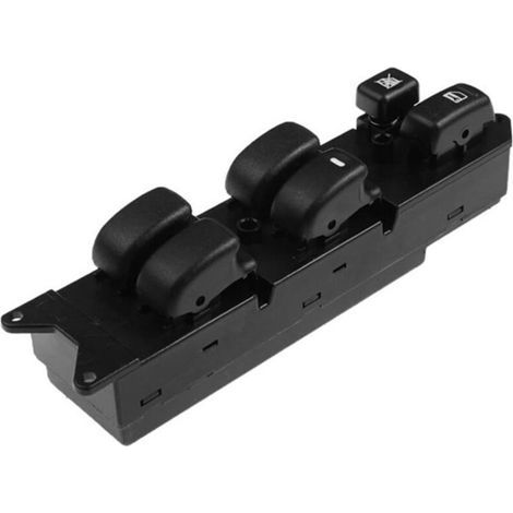 Matériau noir : plastique. Référence d'origine : MR252813. Interrupteur principal de lève-vitre automobile, compatible avec les commandes de lève-vitre. (1/5)