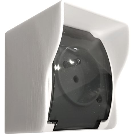 Cache-douille blanc 65 x 75 mm (1/4)