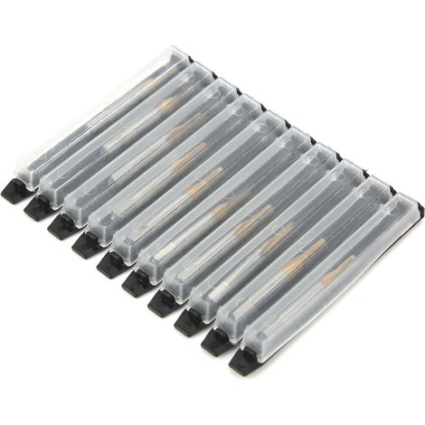 Jeu de 10 forets tarauds M1,3 x 0,3 en HSS, filetage métrique, revêtement TiN, outil à main pour machines. (1/5)