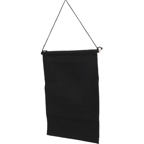 Hängende Aufbewahrungsfahne für Anstecknadeln, vielseitig einsetzbar, elegant und klassisch, Organizer für Anstecknadeln, Banner für Zuhause, Büro oder Studentenwohnheim, schwarz, Größe S, 35 x 22,5 c (1/5)