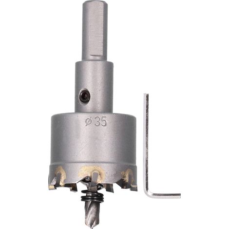 Foret Scie Cloche Carbure TCT 35mm pour Métal Bois Perçage Découpe Ouvreur (1/5)
