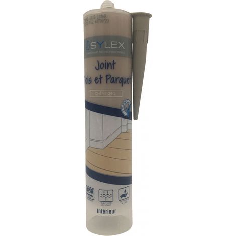 Mastic bois et parquet Sylex - Joint de finition élastique Couleur: CHENE GRIS MINERAL