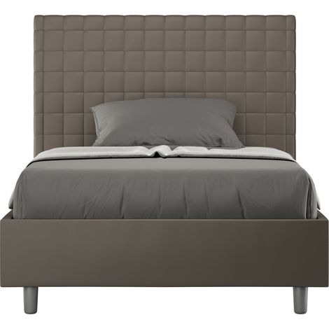 Letto 1 Piazza e Mezzo 110x200 cm Senza Rete Sunny Cappuccino (1/5)