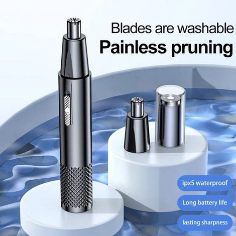 Tondeuse électrique portable pour hommes,chargement USB,mini tondeuse à cheveux antarctique,haute qualité- Black[D9958] (1/4)